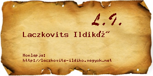 Laczkovits Ildikó névjegykártya