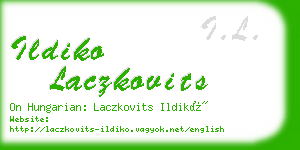 ildiko laczkovits business card